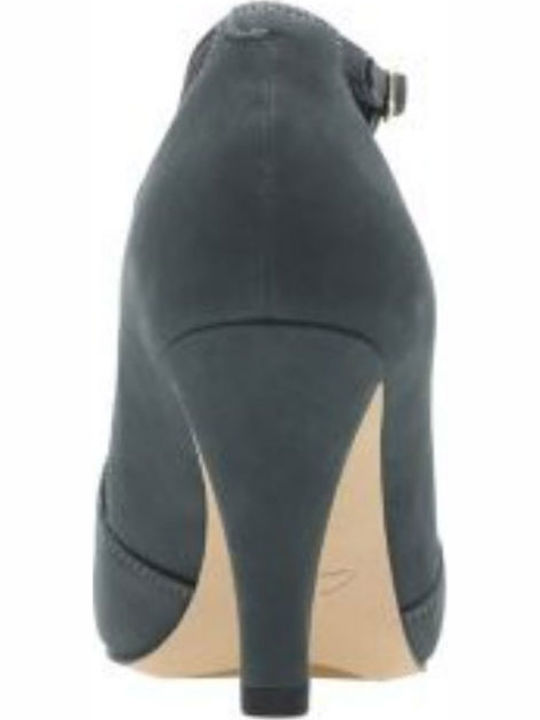 Dalia Pearl Leder Stiefeletten Damen Gray