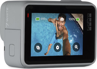GoPro Hero7 Action Camera Full HD (1080p) Υποβρύχια με WiFi Λευκή με Οθόνη 2"