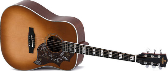 Sigma Guitars Semi-Akustik Akustikgitarre Heritage Cherry Sunburst Sunburst