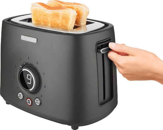 Sencor STS6058BK Toaster 2 Schlitze 1000W Schwarz