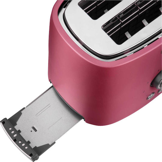 Sencor STS6054RD STS 6054RD Toaster 2 Slots 1000W Pink