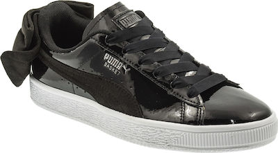 puma patent bow trainers