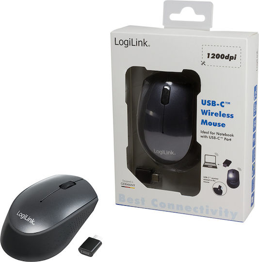 LogiLink D0160 Ασύρματο Ποντίκι Μαύρο