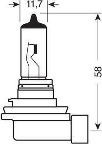 Lampa Λάμπα Μοτοσυκλέτας H8 Αλογόνου 12V 35W