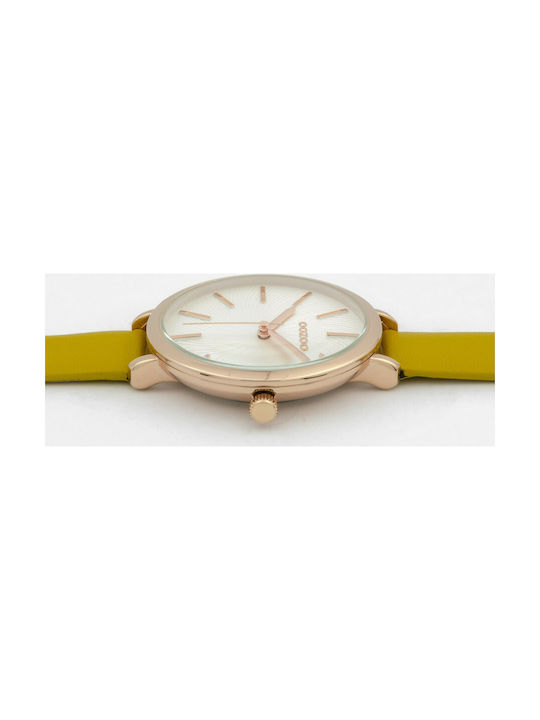 Oozoo Women'S Watch 38mm Battery With Yellow Leather Strap