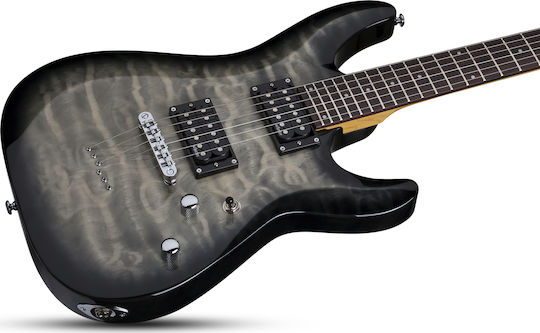 Schecter C-6 Plus Ηλεκτρική Κιθάρα ST Style με HH Διάταξη Μαγνητών Charcoal Burst