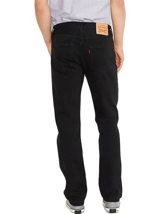 Levi's 501 Ανδρικό Παντελόνι Τζιν Regular Fit Straight Μαύρο