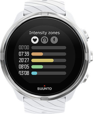Suunto 9 50mm Smartwatch mit Pulsmesser (Weiß)