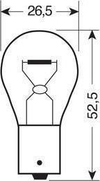 Lampa Lamps Car P21W 12V 2pcs