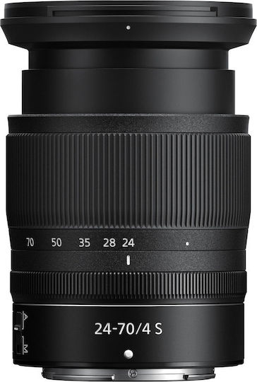 Nikon Full Frame Φωτογραφικός Φακός Nikkor Z 24-70mm f/4 S Standard Zoom για Nikon Z Mount Μαύρος