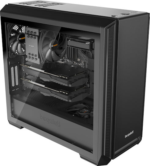Be Quiet Silent Base 601 Window Геймърско Midi Tower Компютърна Кутия Черна