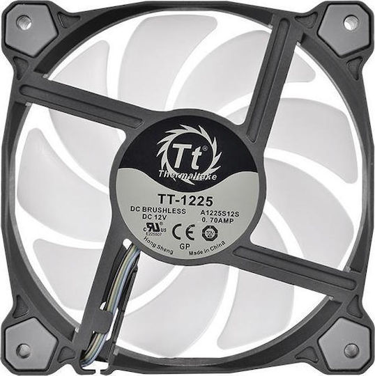 Thermaltake Pure Plus 12 Radiator Fan TT Premium Case Fan 120mm (1500rpm / 56.45cfm) με RGB Φωτισμό και Σύνδεση 4-Pin PWM 3τμχ