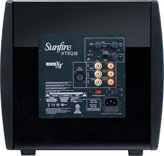 Sunfire XTEQ 10 Αυτοενισχυόμενο Subwoofer με Ηχείο 10" 2700W Μαύρο