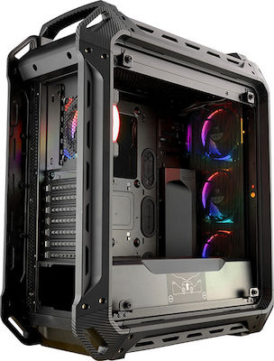 Cougar Panzer EVO RGB Gaming Full Tower Κουτί Υπολογιστή με Πλαϊνό Παράθυρο Ασημί