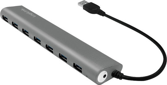 LogiLink USB 3.0 7 Port Hub with USB-A Connection Silver (UA0308)