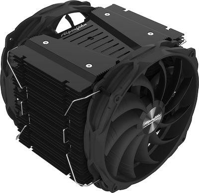 Alpenfoehn Brocken 3 Black Edition Ψύκτρα Επεξεργαστή Διπλού Ανεμιστήρα για Socket AM4/115x/AM3/AM3+