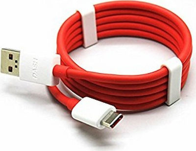 OnePlus USB 2.0 Cable USB-C male - USB-A male Red 1m (235390)