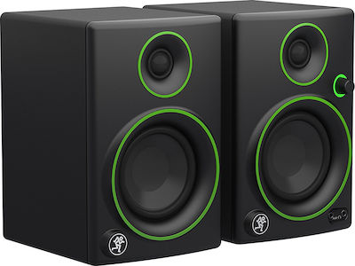 Mackie CR3 Самоусилващи се тонколони Студио Монитор 2 Брой шофьори 50W (Двойка) Черен