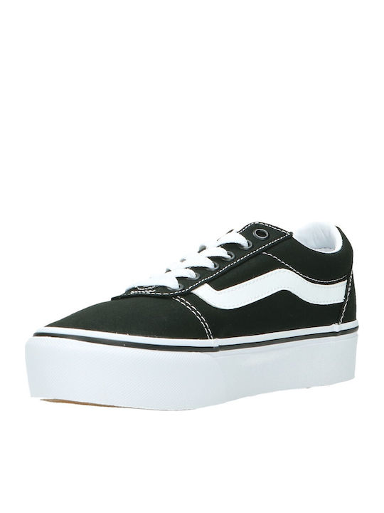 Ward Γυναικεία Flatforms Sneakers Μαύρα