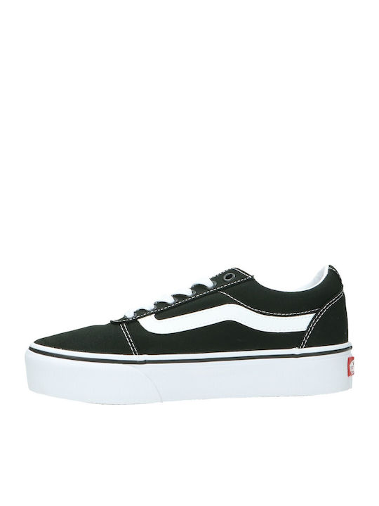 Ward Γυναικεία Flatforms Sneakers Μαύρα