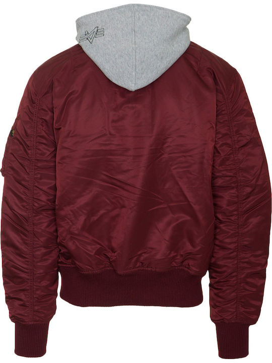 MA-1 D-Tec Winter Jacket Bomber Burgundy