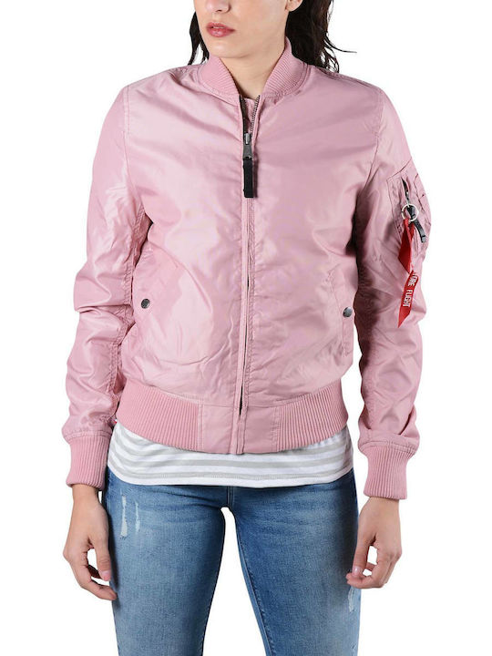 Alpha industries hotsell silver pink