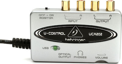 Behringer Εξωτερική Επαγγελματική Κάρτα Ήχου UCA202 Συνδεσιμότητα USB