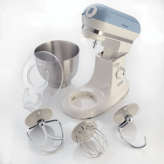 Ariete Vintage Stand Mixer 2400W with Stainless Mixing Bowl 5.5lt