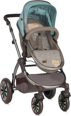 Lorelli Aurora 2 in 1 Verstellbar 2 in 1 Baby Kinderwagen Geeignet für Neugeborene Beige & Green Bear 11.8kg 10020921846