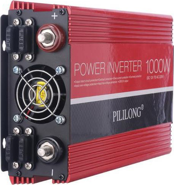 Pililong Power Inverter Αυτοκινήτου 1000W για Μετατροπή 24V DC σε 220V