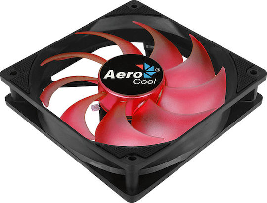 Aerocool Motion 12 Plus 120mm 3-Pin Red Lighting Case Fan