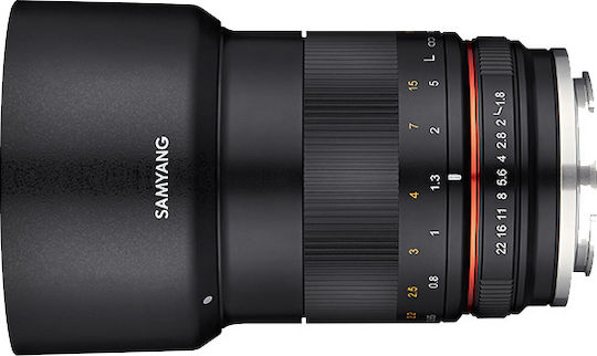 Samyang Crop Φωτογραφικός Φακός 85mm F1.8 ED UMC CS Telephoto για Micro Four Thirds (MFT) Mount Μαύρος