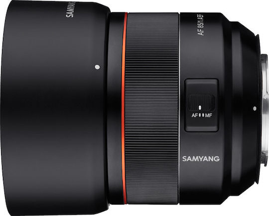 Samyang Cadru complet Obiectiv Foto AF 85mm f/1.4 EF Teleobiectiv pentru Montura Canon EF Black