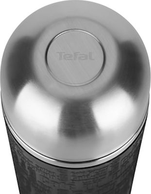 Tefal Senator Flask Bottle Thermos Stainless Steel BPA Free Black 500ml with Cap-Cup K30642