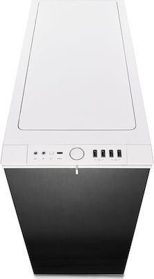 Fractal Design Define R6 USB-C Tempered Glass Midi-Turm Computergehäuse Weiß
