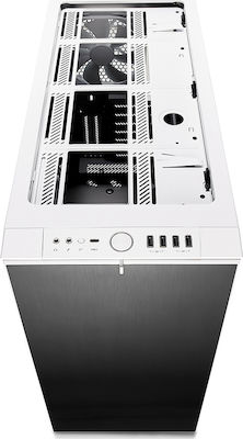 Fractal Design Define R6 USB-C Tempered Glass Midi-Turm Computergehäuse Weiß