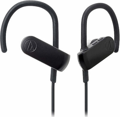 Audio Technica ATH-Sport 50BT In-ear Bluetooth Handsfree Ακουστικά με Αντοχή στον Ιδρώτα Μαύρα