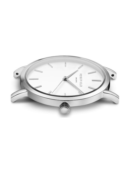 Rosefield Tribeca Watch with Silver Metal Bracelet