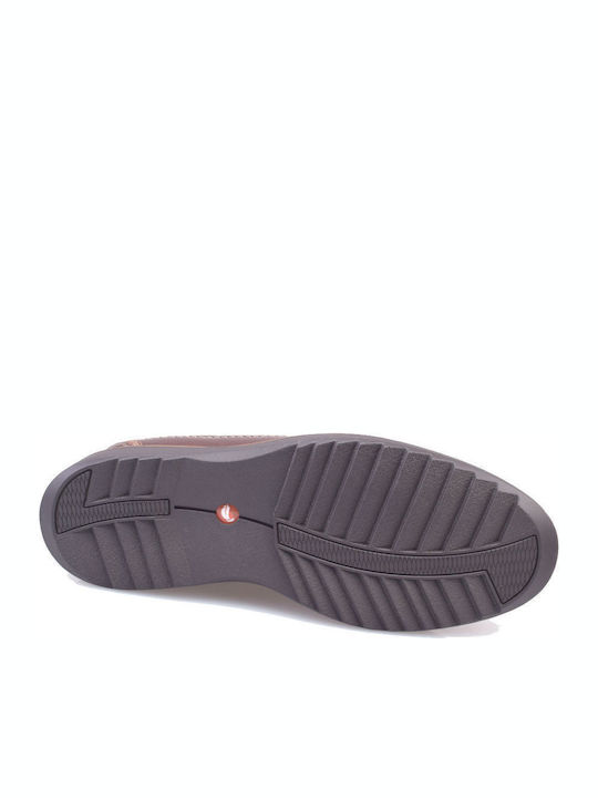 Un Geo Step Дамски Slip-On Кожени Кафяви