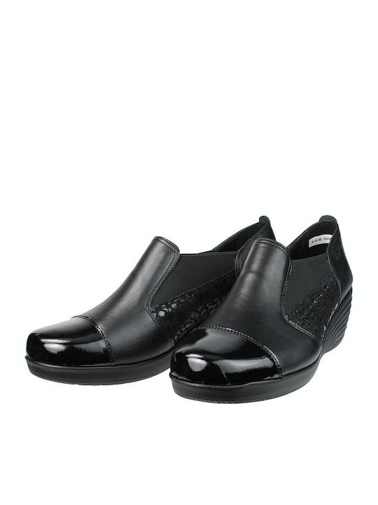 Boxer Anatomic Women's Leather Slip-Ons Black 50-111