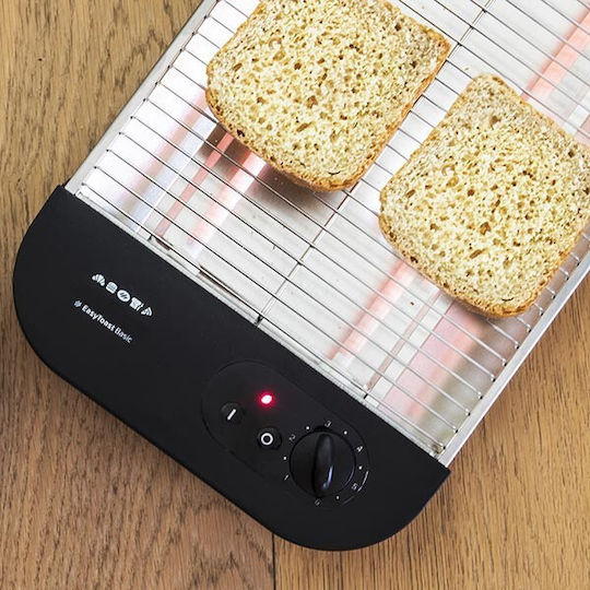 Cecotec Easy Toast Basic 8003 Φρυγανιέρα 2 Θέσεων 600W Μαύρη