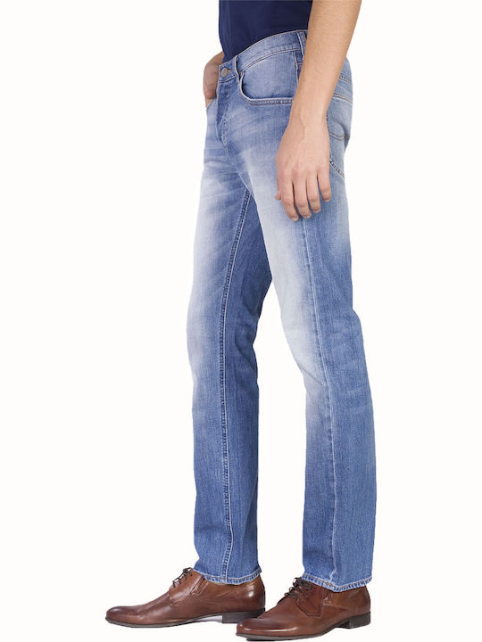 Daren Worn In Ανδρικό Παντελόνι Τζιν Ελαστικό με Regular Εφαρμογή Μπλε