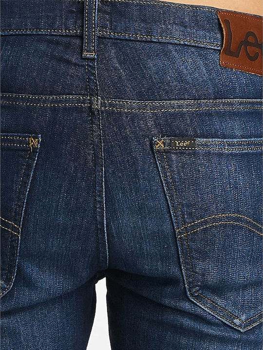 Daren Men's Elastic Jeans Pants with Regular Straight Fit Blue