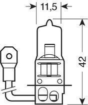 Lampa Λάμπα Αυτοκινήτου H3 Αλογόνου 12V 55W