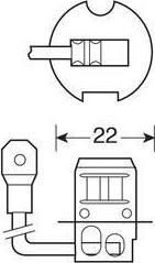 Lampa Λάμπα Αυτοκινήτου H3 Αλογόνου 12V 55W