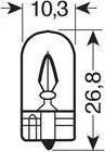 Lampa Λάμπες Αυτοκινήτου Wedge Base Lamp Blue W3W 12V 3W 10τμχ