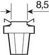 Lampa Λάμπες Αυτοκινήτου & Μοτοσυκλέτας B8.5D LED Λευκό 12V 2τμχ