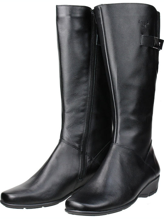 Anatomic Leather Women's Boots with Zipper / Rubber Black