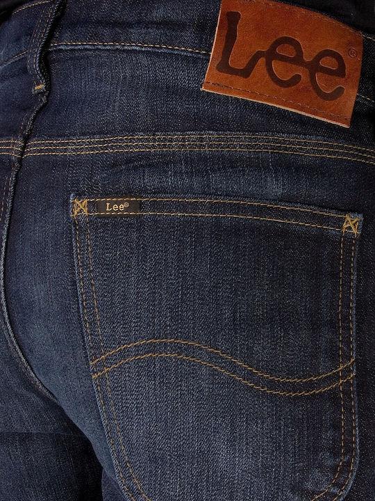 Daren Herren Jeanshose Elastisch mit Slim Gerade Passform Blau