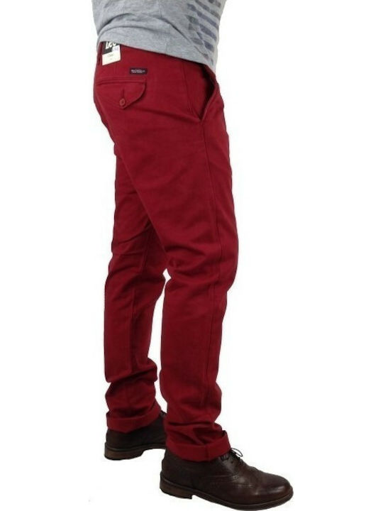 Lee Herrenhose Chino in Slim Passform Rot